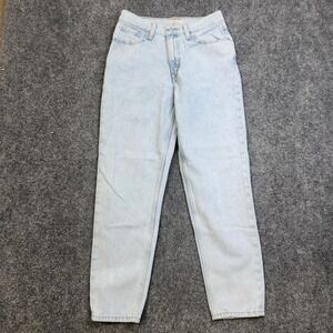 Levis Premium Mom Jeans Womens 28x30 Light Wash High Rise Relaxed Denim